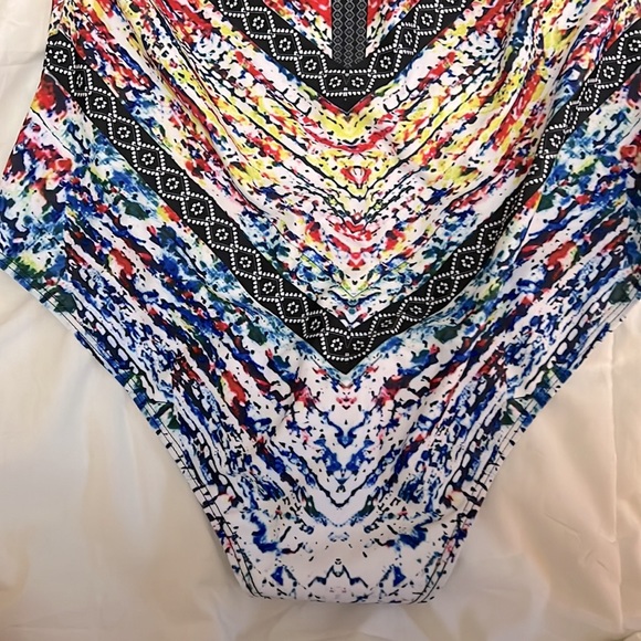 NWOT Colourful Abstract One Piece Swimsuit - Picture 6 of 11